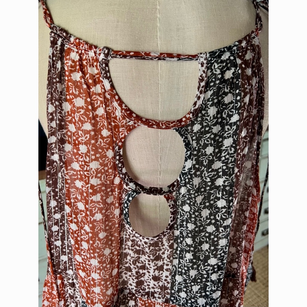 Anthropologie Shirred Beach Maxi Dress 1X - Picture 5 of 8